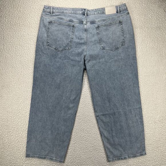 Princess Polly Britta Jeans NWT Women’s 18 Blue Mid Rise Straight Leg - Picture 6 of 12